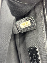 Load image into Gallery viewer, Chanel Small Chevron glitter black patent chain bag