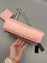 Load image into Gallery viewer, BUNDLE Versace Pink puffer flap with matching wallet