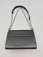 Load image into Gallery viewer, Louis Vuitton Black Epi Twist MM on chain