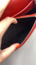 Load image into Gallery viewer, Chanel Red top handle stitched crossbody