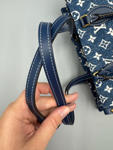 Load image into Gallery viewer, Louis Vuitton OntheGo MM Dark Denim Bleu tote