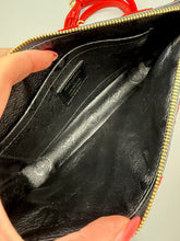 Load image into Gallery viewer, Louis Vuitton x URS Fisher Pochette tufted monogram black and red with strap