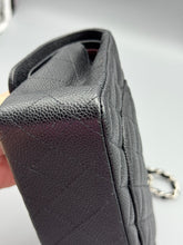 Load image into Gallery viewer, Chanel Black Double Flap Small Quilted Caviar bag