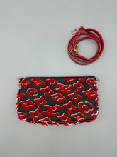 Load image into Gallery viewer, Louis Vuitton x URS Fisher Pochette tufted monogram black and red with strap