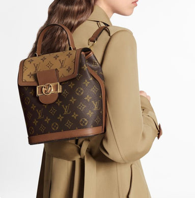 Reverse monogram Louis Vuitton dauphine backpack