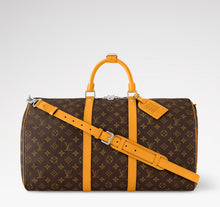 Load image into Gallery viewer, Louis Vuitton Keepall 50 Bandouliere Safran monogram with strap