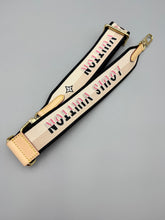 Load image into Gallery viewer, Louis Vuitton Pink/black/beige Adjustable Bandouliere guitar strap