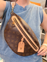 Load image into Gallery viewer, Louis Vuitton High rise bumbag with beige strap