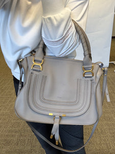 Chloe Marcie Leather Medium crossbody with strap