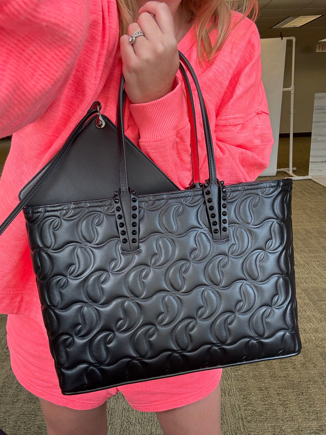 Christian Louboutin Small Cabata tote with pouch
