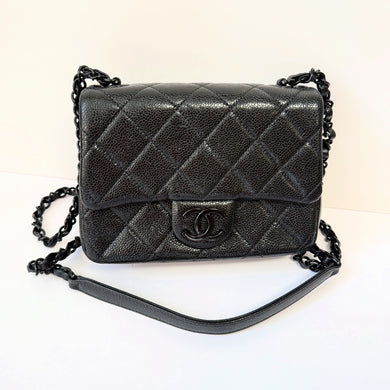 Chanel Black incognito Square Mini crossbody flap bag