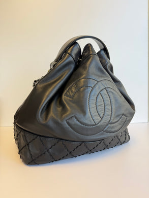 Chanel CC Lambskin Drawstring Bucket bag
