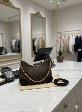 Louis Vuitton Boulogne Monogram/black with chain and crossbody strap