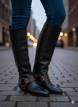 Load image into Gallery viewer, Louis Vuitton Rhapsody monogram tall boots - size 37