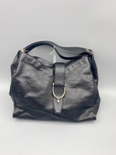 Load image into Gallery viewer, Gucci Stirrup Black Leather tote
