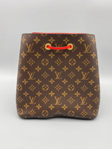 Louis Vuitton NeoNoe monogram with red with strap