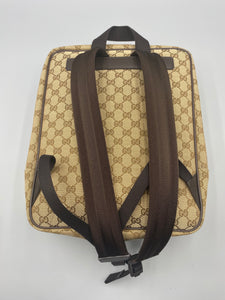 Brand New Gucci GG Print Beige Backpack