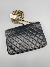 Load image into Gallery viewer, Chanel Vintage Diana Black Lambskin crossbody bag