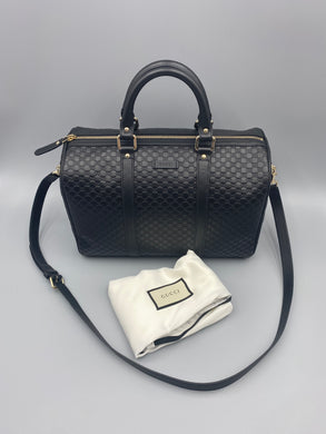Brand New Gucci Boston MicroGuccissima bag with strap
