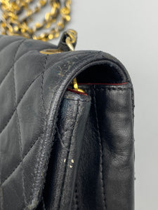 Chanel Vintage Diana Black Lambskin crossbody bag