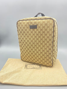 Brand New Gucci GG Print Beige Backpack