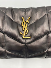 Load image into Gallery viewer, Saint Laurent Small LouLou puffer bag black