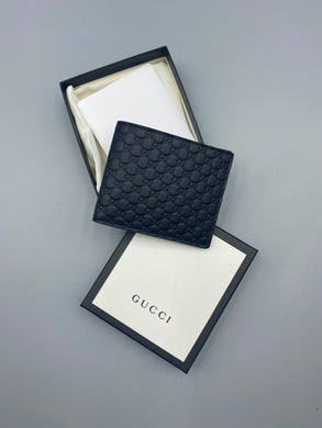 Brand New Gucci GG Guccissima Black bifold wallet