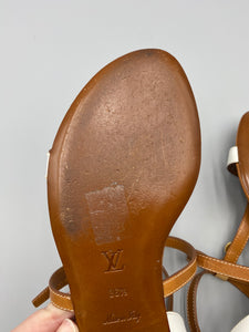 Louis Vuitton Bicolor leather sandals - size 36.5