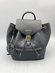 Louis Vuitton Montsouris Backpack Black empreinte