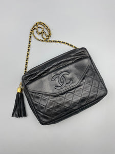 Chanel Front Pocket medium Camera bag with tassle