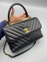 Load image into Gallery viewer, Chanel Trendy CC Top Handle Black bag